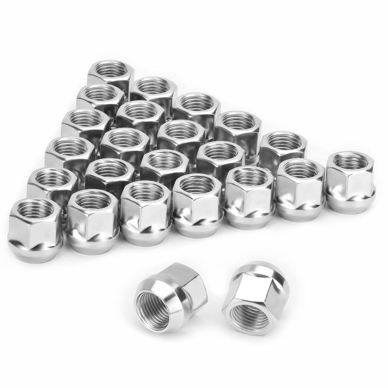 14mmx2 Zinc Wheel Lug Nuts – 24 PCS M14x2 Open End Cone Seat Acorn for Ford F-15