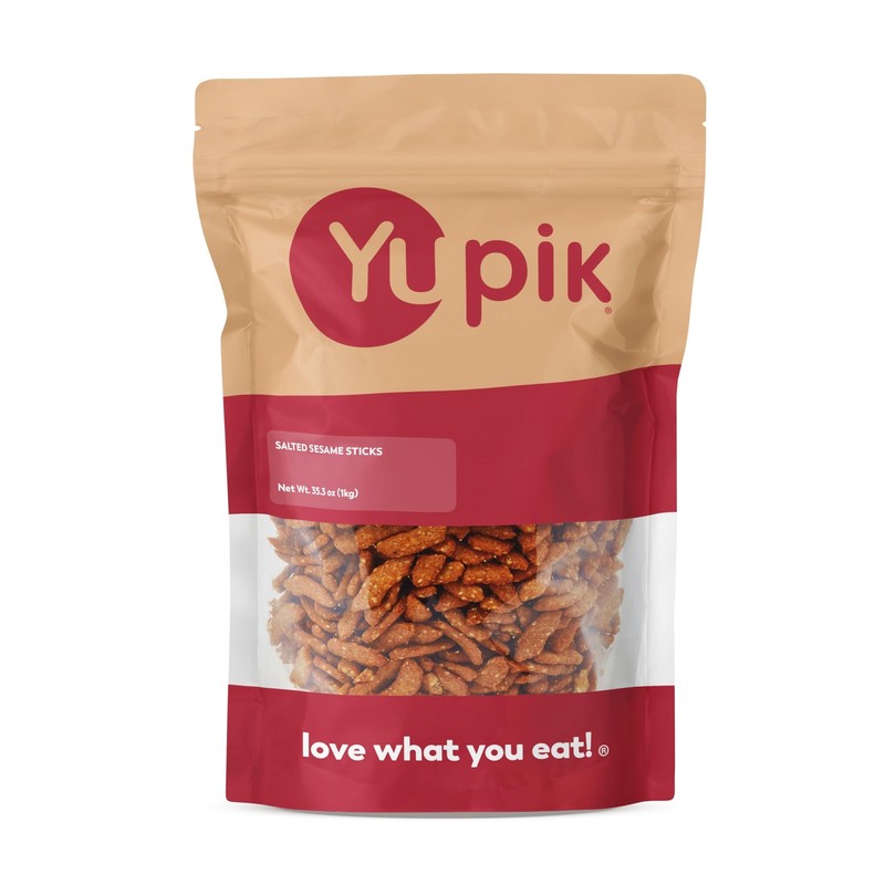 Yupik Salted Sesame Sticks 2.2 lb 35.2 oz, Vegan, Kosher, LowCalorie, Source …