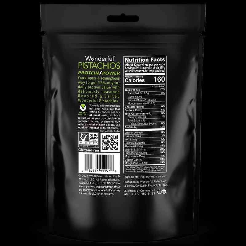 Wonderful Pistachios In-Shell Roasted ,Salted Nuts, 24 Ounce Bag. gallery