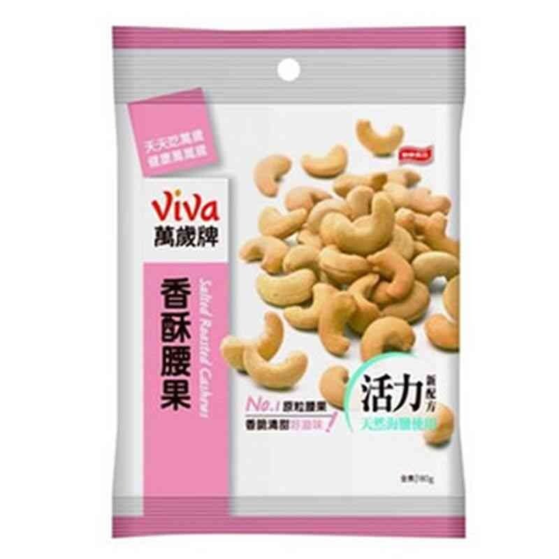 3× (Viva) roasted cashew snack 140g each