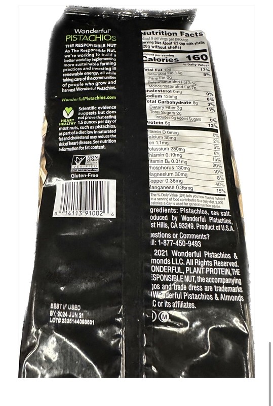 Wonderful Pistachios In-Shell Roasted & Salted Nuts 16 Ounce Bag gallery