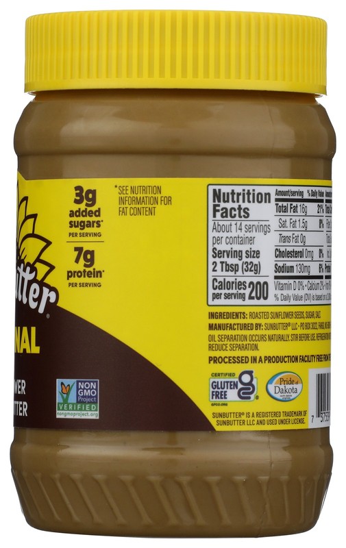 Original Sunflower Seed Butter By Sunbutter 16 Oz Spread 6 Pack gallery