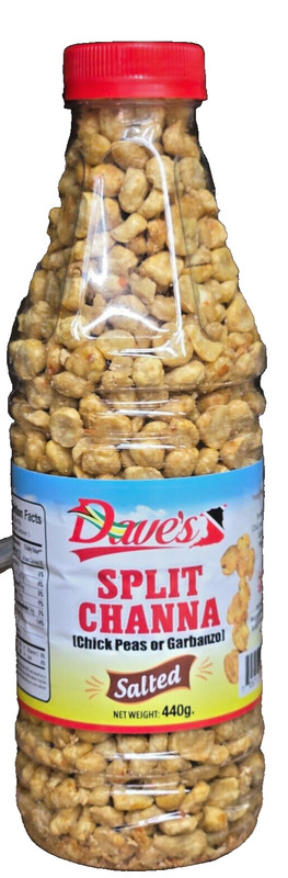 Dave's split Channa (Chickpeas or Garbanza) salted. 440g