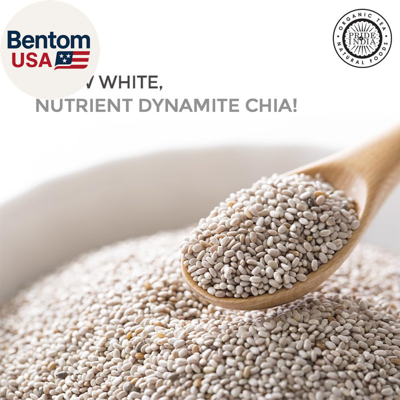 - Whole White Chia Seeds Raw Natural - 1.25 Pound (20 Oz) Jar with 24+ Servings gallery