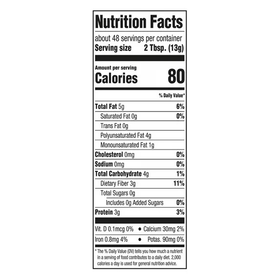Great Value Organic Whole Flax Seed, 22 oz Free Shipping gallery