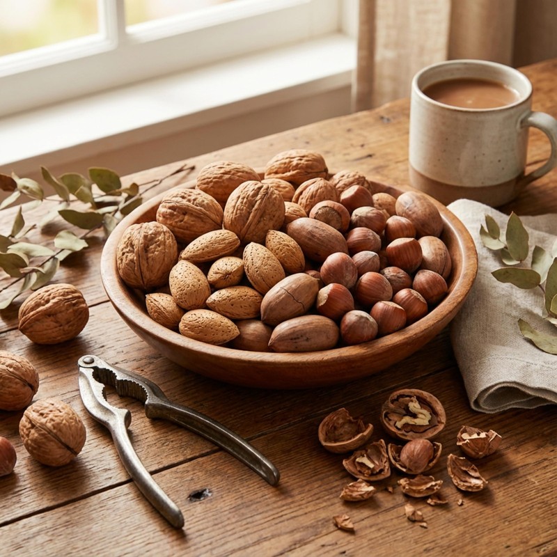 Premium In-Shell Nut Variety Pack, 4 lbs, Mixed Nuts in Shell, Walnut, Almond... gallery