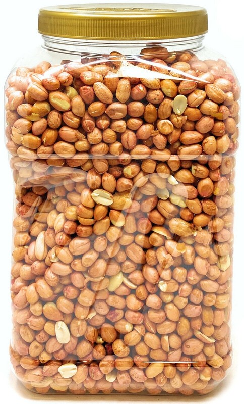 Rani Peanuts, Raw Whole With Skin (uncooked, unsalted) 6lbs (96oz) PET Jar gallery