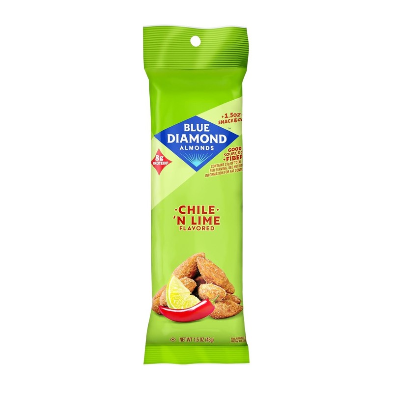 Blue Diamond Almonds Chile N Lime Snack Nuts, Single Serve 1.5 Oz, 12 Pack gallery
