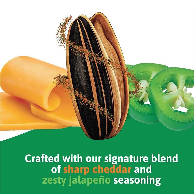 6x Bags Smackin' Cheddar Jalapeno Jumbo Sunflower Seeds | 4oz | Small Batch gallery