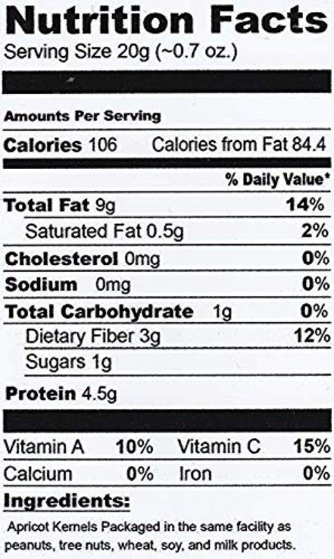 Sweet Raw Apricot Seeds - Unpasteurized, 1 LB Resealable for Lasting Freshness gallery