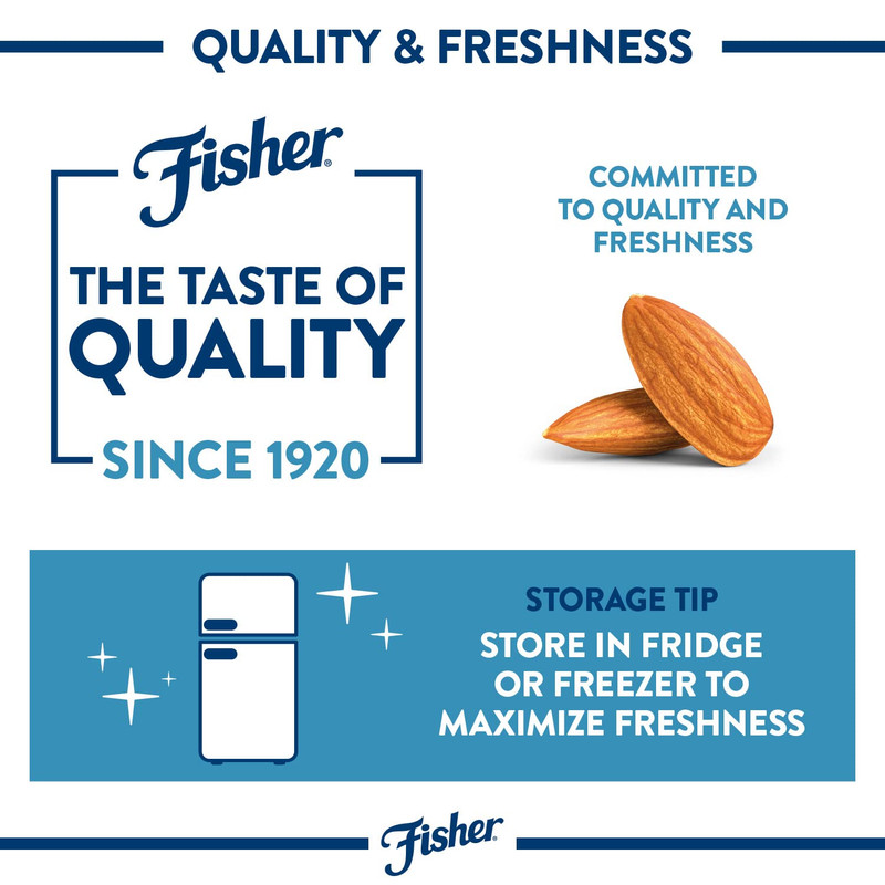 Fisher Unsalted Sliced Almonds 24Oz Resealable Bag, Raw Nuts Perfect for Cookin gallery