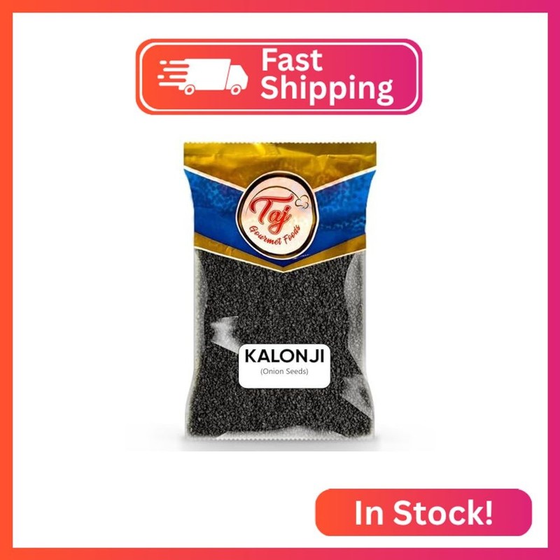 TAJ Premium Indian Kalonji Seeds (Black Cumin Seeds, Nigella, Black Seeds, Caraw