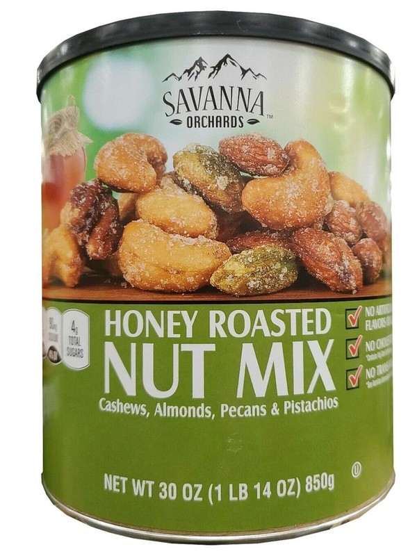 4-PACK Savanna Orchards Honey Roasted Nut & Pistachios 30 oz each gallery