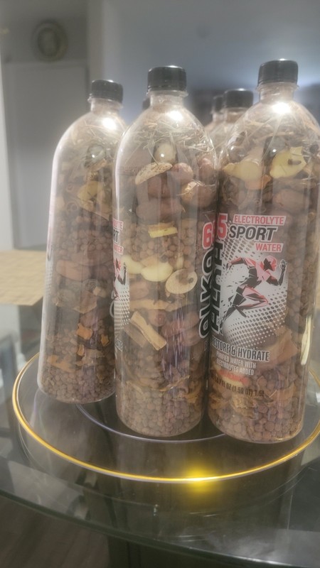 65 Sport Water Mixed Nuts & Seeds Plastic Bottles 1.59 QT Baking Nut & Seed