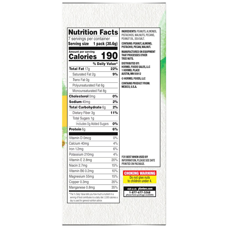 (4 Pack) NUT-RITION Heart Healthy Nut Mix, Shelf Stable, Plant Based Protein, 1 gallery