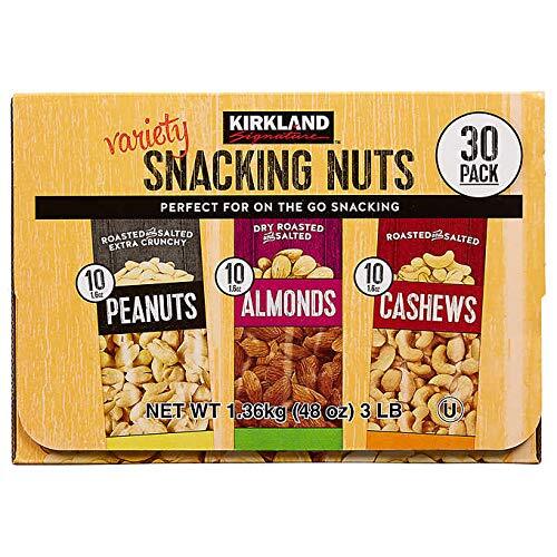 Kirkland Signature Variety Expect more Snacking Nuts 3 lb (30 Count)