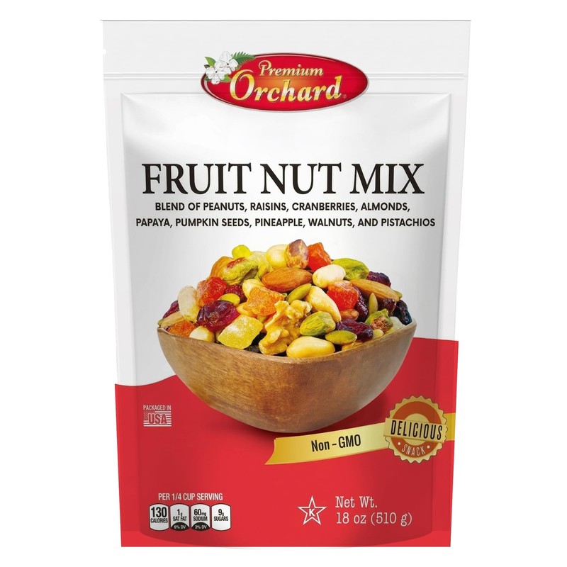 FRUIT NUT MIX TRAIL MIX by – Gourmet Trail Mix Bulk Blend of Mixed Nuts & Dri…