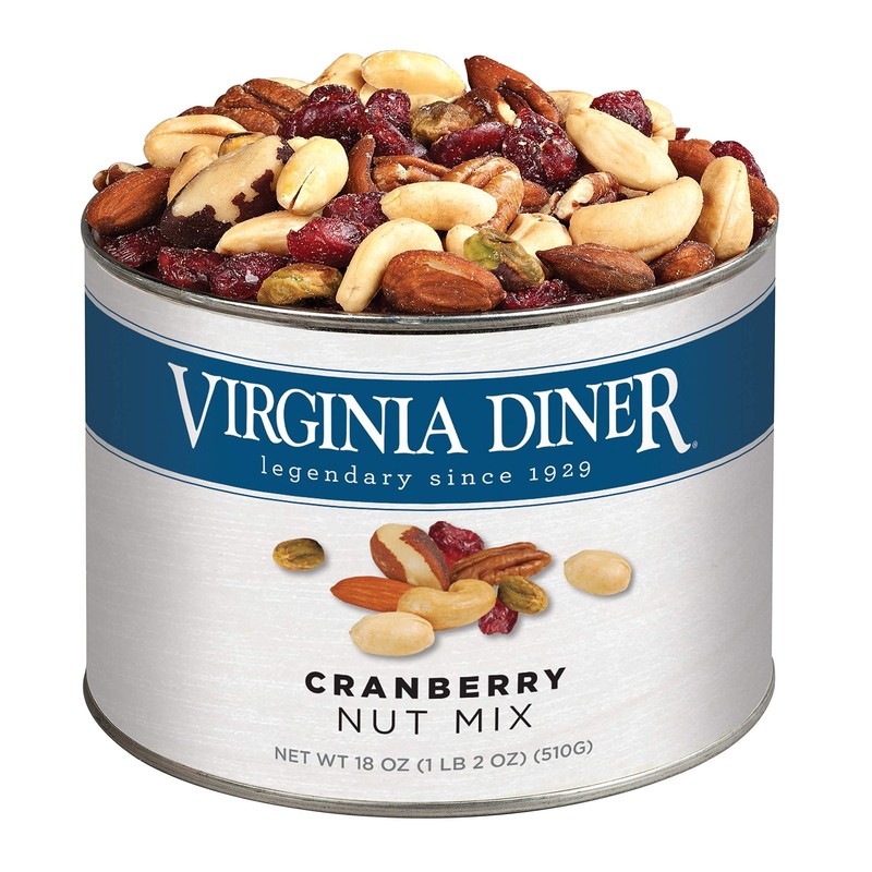 Natural Cranberry Nut Mix: Roasted Almonds, Cashews, Pecans, Pistachios, Drie...
