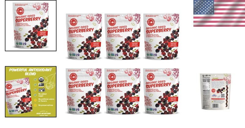 Organic Superberry Fruit Fusion Trail Mix, 5oz (Pack of 6) gallery