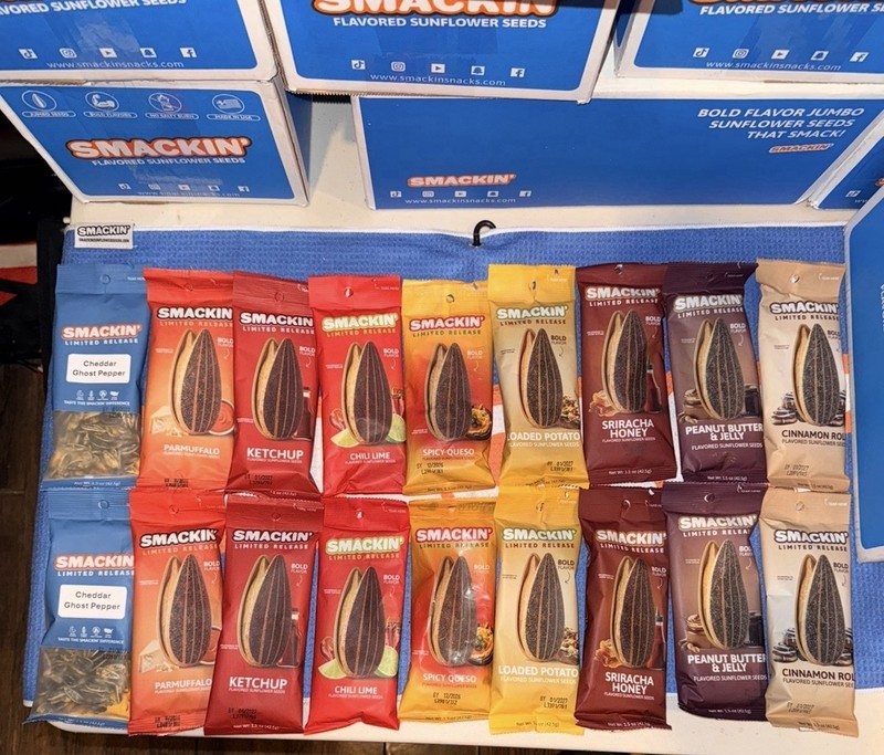 Smackin Sunflower Seeds - Limited Edition 18-pack! 1.5oz Sampler