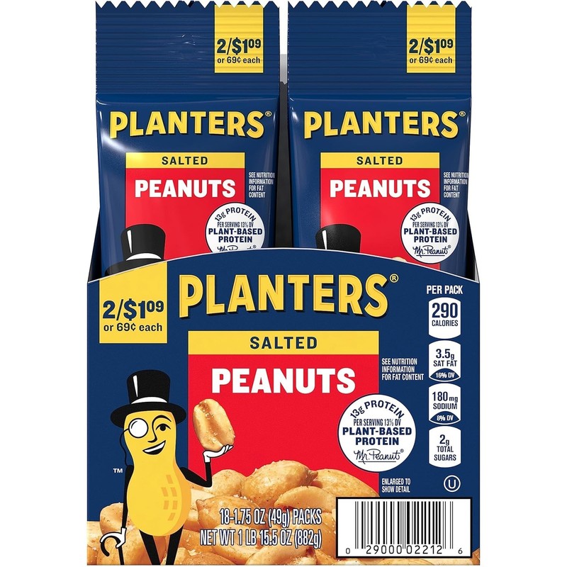 Legendary Crunch: Salted Peanuts 1.75 oz Bags – 18-Pack of Deliciousness gallery