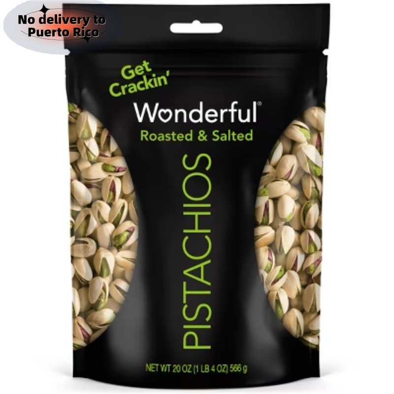 Fast delivery-Wonderful Pistachios Roasted & Salted - 20oz