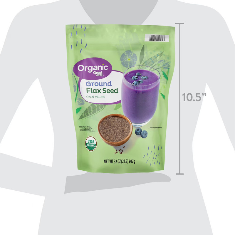 Great Value Organic Ground Flax Seed, 32 oz gallery