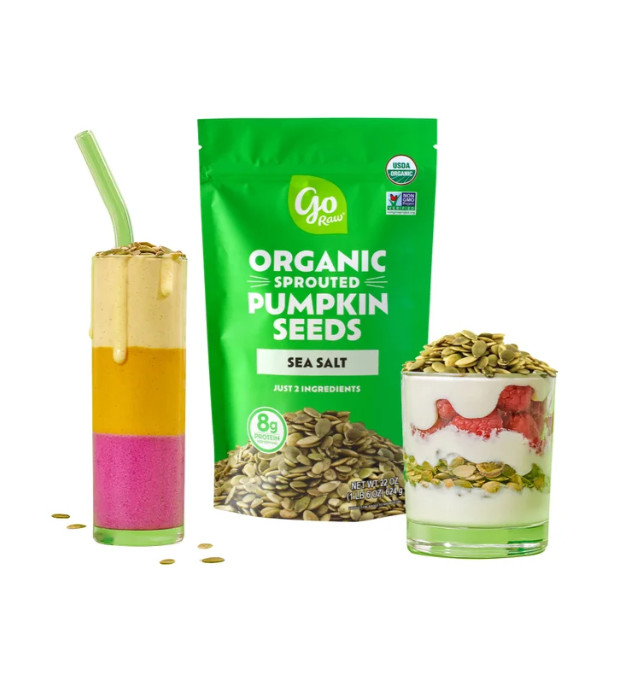 Go Raw Sprouted Organic Pumpkin Seeds with Sea Salt, 22 oz gallery