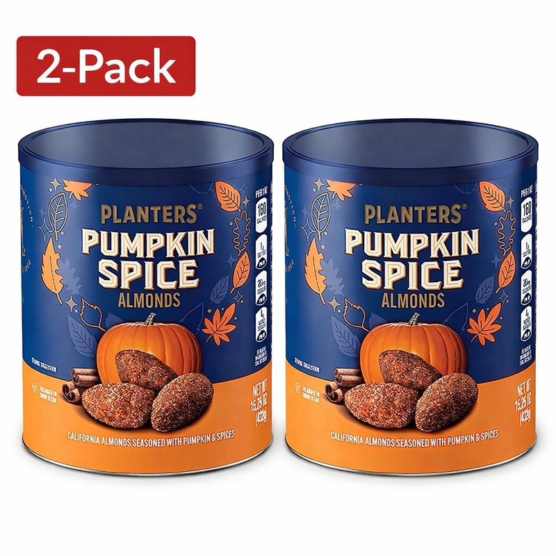 Planters Pumpkin Spice Almonds Limited Fall Flavor Sweet Spiced Snack 15.25 Oz