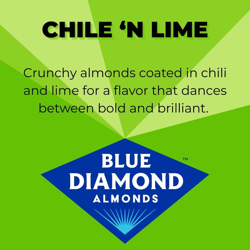 Blue Diamond Almonds Chile N Lime Snack Nuts, Single Serve 1.5 Oz, 12 Pack gallery
