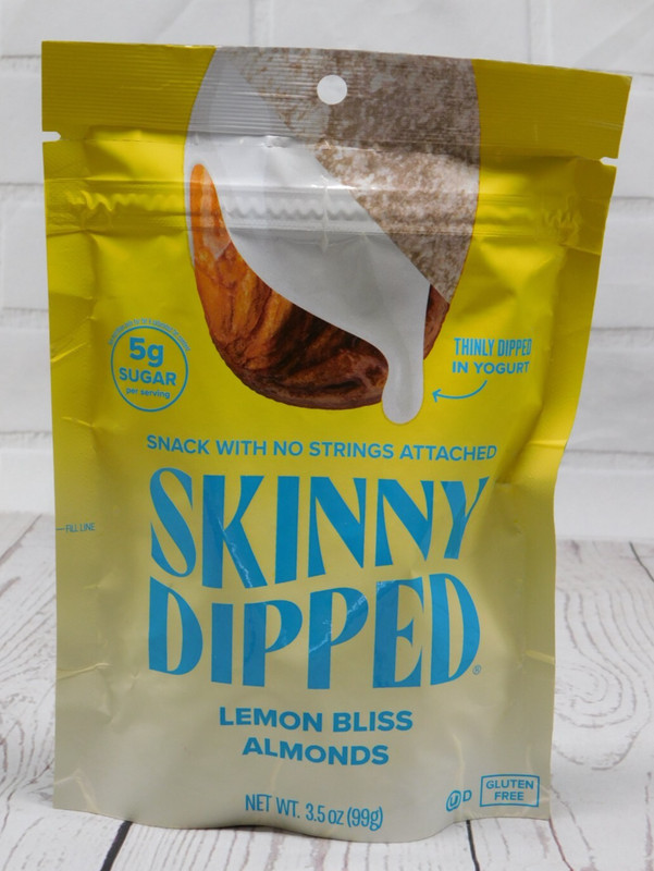 SKINNY DIPPED Lemon Bliss Almonds Thinly Dipped in Yogurt 3.5oz BEST BY 08/19/25