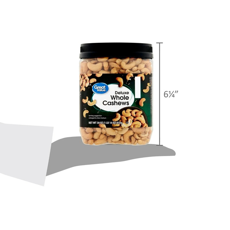 Great Value Deluxe Cashews, 30 oz gallery