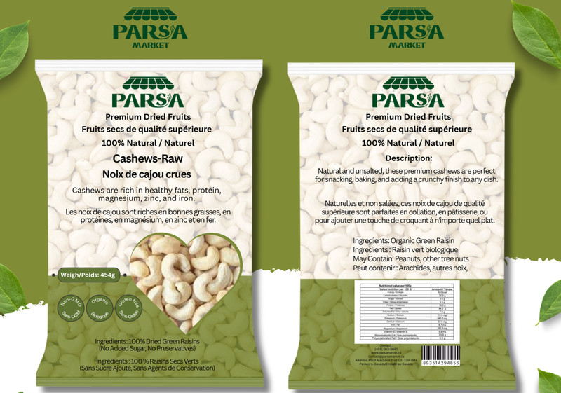 Parsa Market Best Cashew Nut Whole 100% Fresh Hand Picked Pure Natural Organic gallery