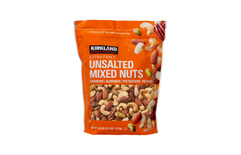 Kirkland Signature Extra Fancy Mixed Nuts, Unsalted, 40 Ounce