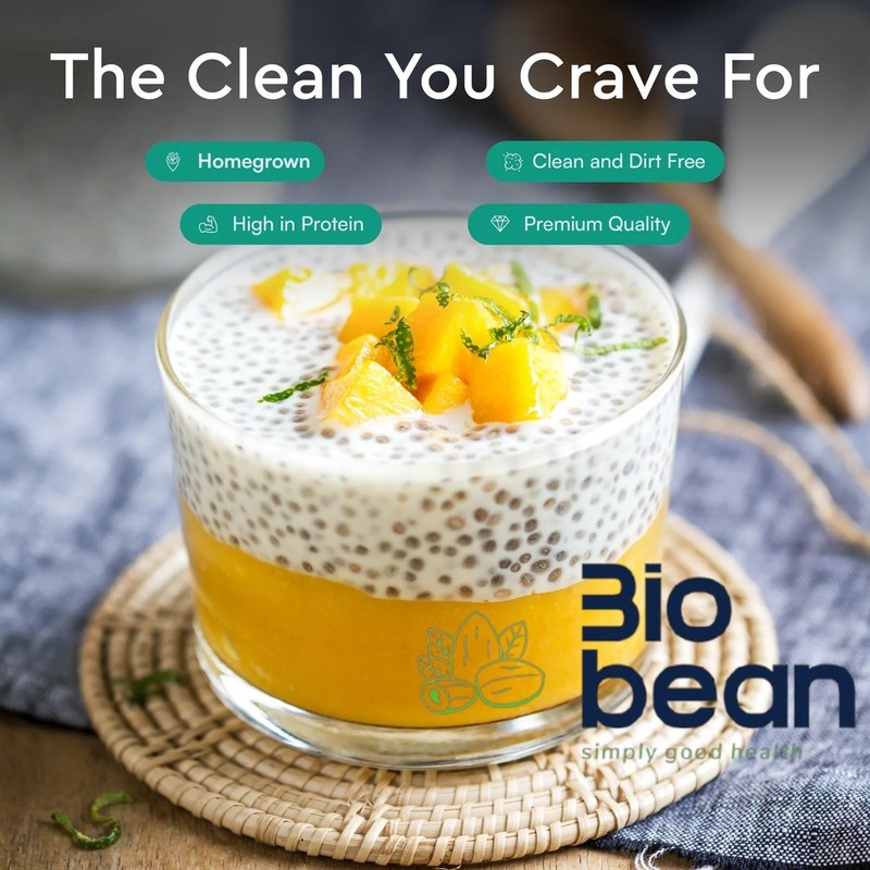 Biobean Premium Chia Seeds 200g | Raw & Natural Superfood | High Fiber & Protein gallery