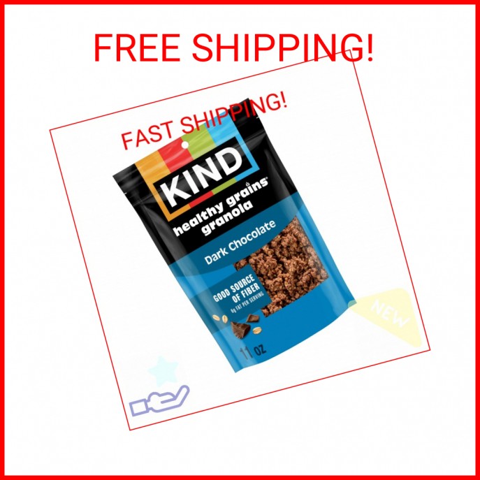 KIND Healthy Grains Granola, Dark Chocolate Clusters, Healthy Snacks, Gluten Fre