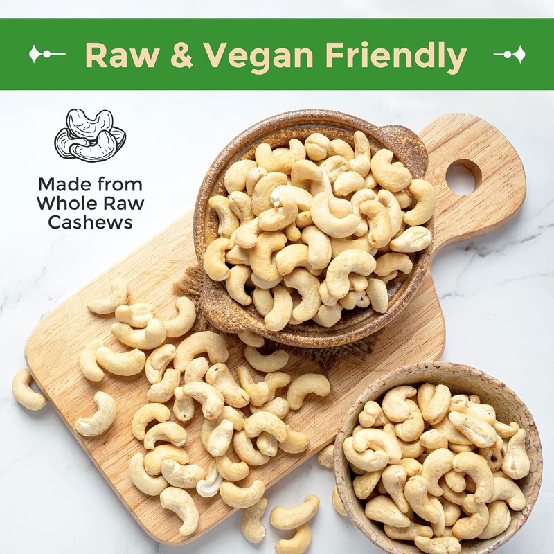 Raw Cashews Whole Unsalted 3lb Healthy Snack Protein Keto Paleo Vegan Nut gallery