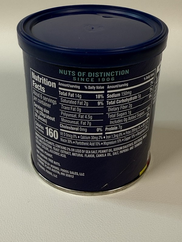 Planters Sea Salt & Vinegar Peanuts, 6 oz Peanut Jar - Comb.SHIP +$1/ea gallery
