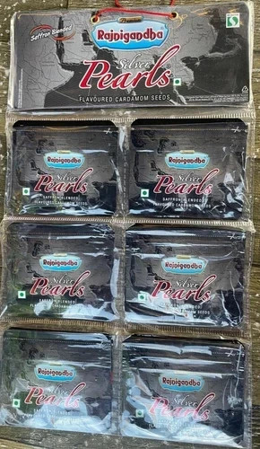 Rajnigandha Silver Pearls Elaichi | Saffron Cardamom Seeds | 24 Pouches x 1.5g