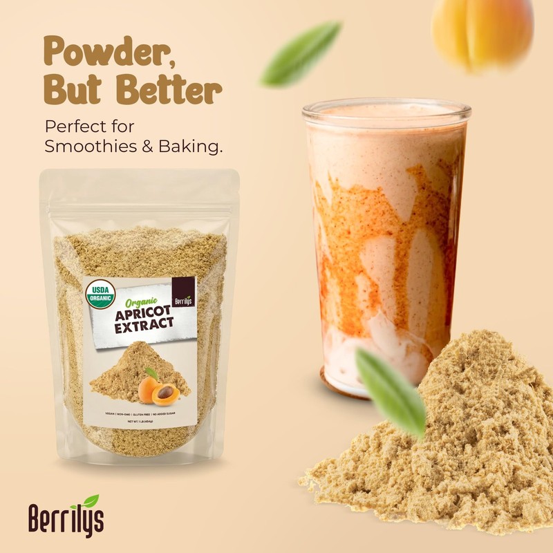 Organic Bitter Apricot Kernel Powder Extract, Raw, NonGMO and Vegan, 16 oz ... gallery