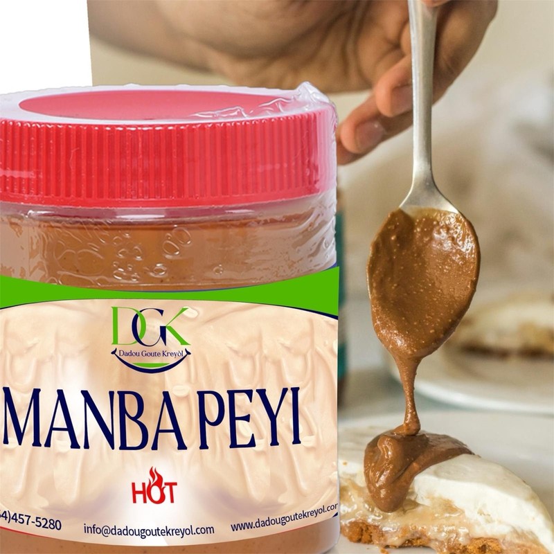 Dadou Goute Kreyol Manba Peyi Hot Peanut Nut Butter Pantry Spread