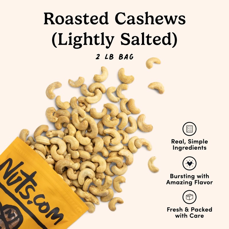 Nuts – Roasted Cashews (Lightly Salted) — Creamy & Savory Flavor, Healthy Sna... gallery