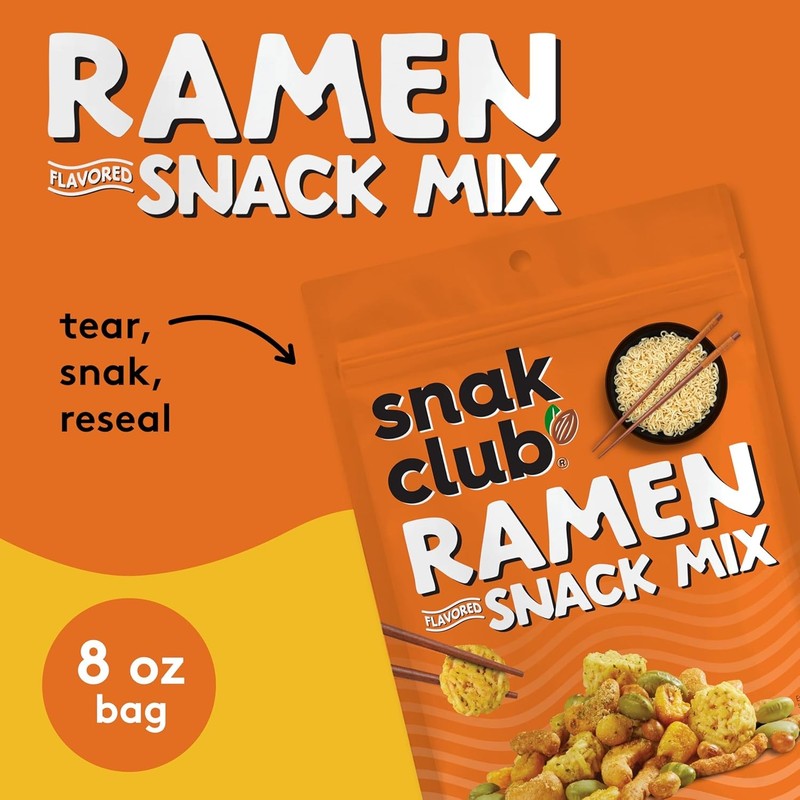 Snak Club Ramen Flavored Snack Mix 8 oz Resealable gallery