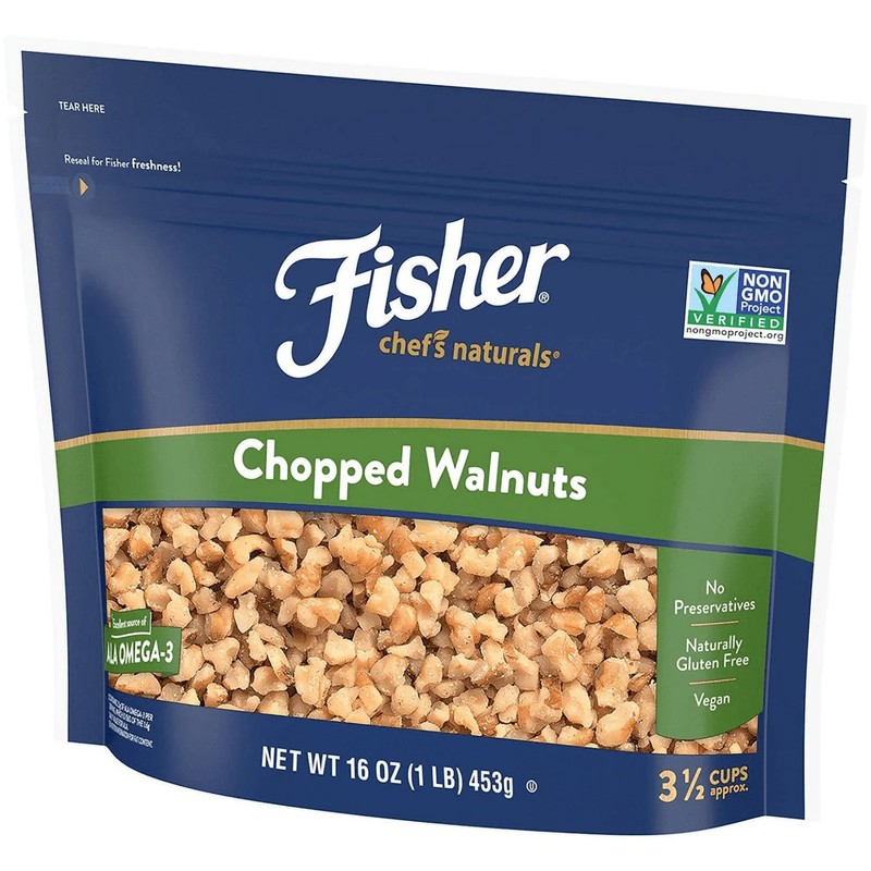 FISHER Chef's Naturals Chopped Walnuts, 16 oz, Naturally Gluten Free, Non-GMO... gallery