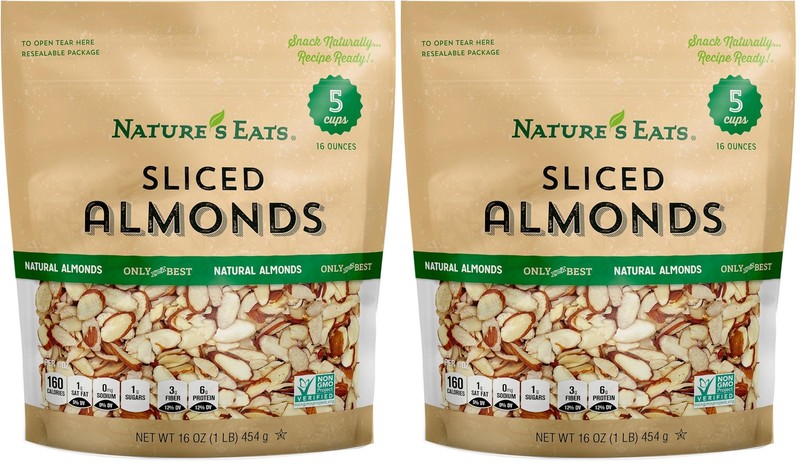 Nature's Eats Natural Sliced Almonds, 16 Ounce (Pack of 16 2)