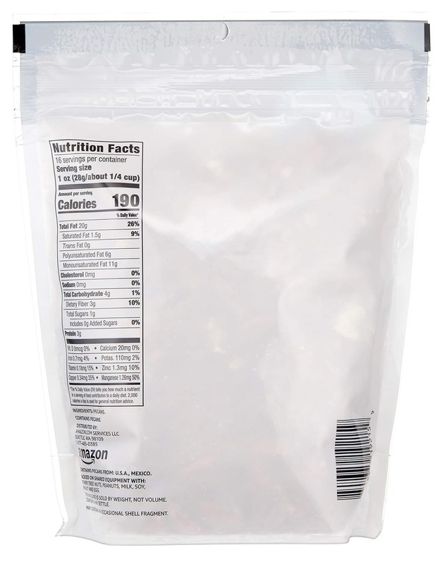Salt-Free Pecan Halves, 16 Ounce - -Friendly, Perfect for Desserts gallery