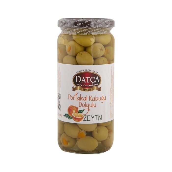 ORGANIC DATCA MEDITERRANEAN ORANGE STUFFED GREEN OLIVE 480 G (1 lb) NON-GMO