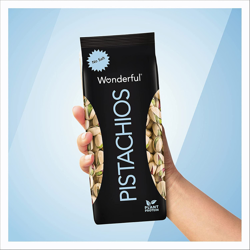 Wonderful Pistachios in Shell, Roasted with No Salt Nuts, 16 Ounce Bag, Protein gallery