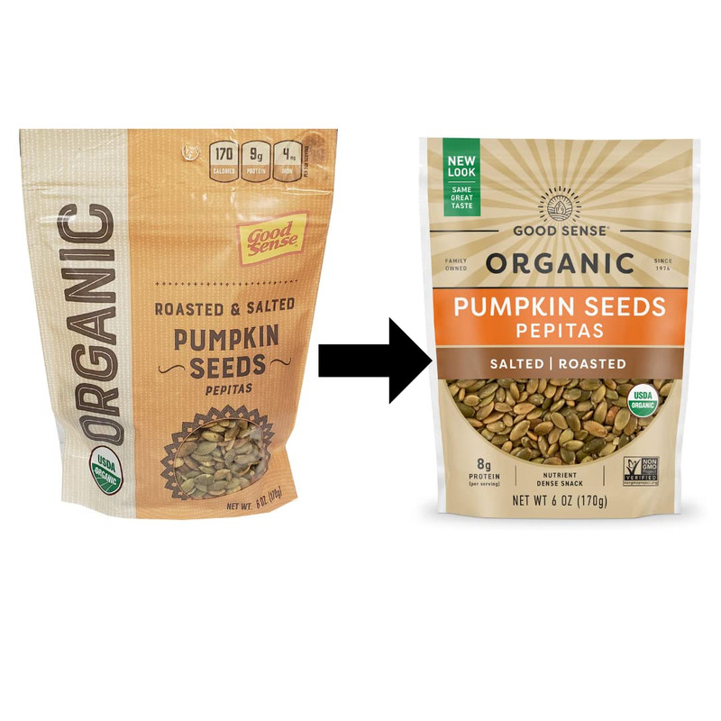 Good Sense Roasted Salted Organic Pumpkin Seeds, 6 Ounce gallery
