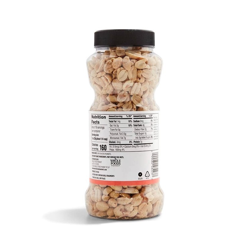 Gourmet 16 oz Dry Roasted Unsalted Peanuts - Perfect for Snacking & Recipes gallery